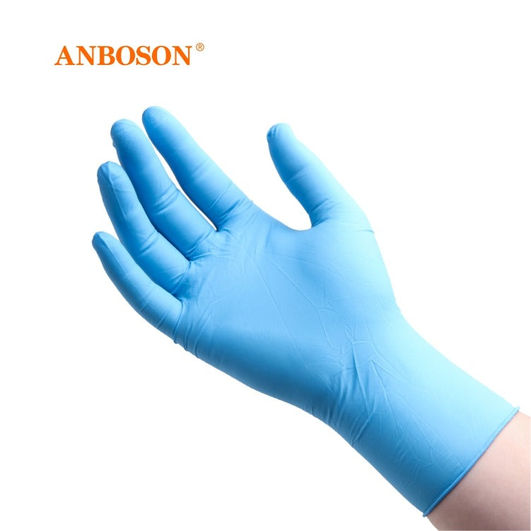 ANBOSON Nitrile gloves 6mil_Blue 100PCS